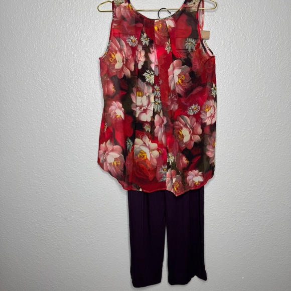 NWT B by Ted Baker Pajama set-Lounge in style comfort purple floral - Picture 7 of 14